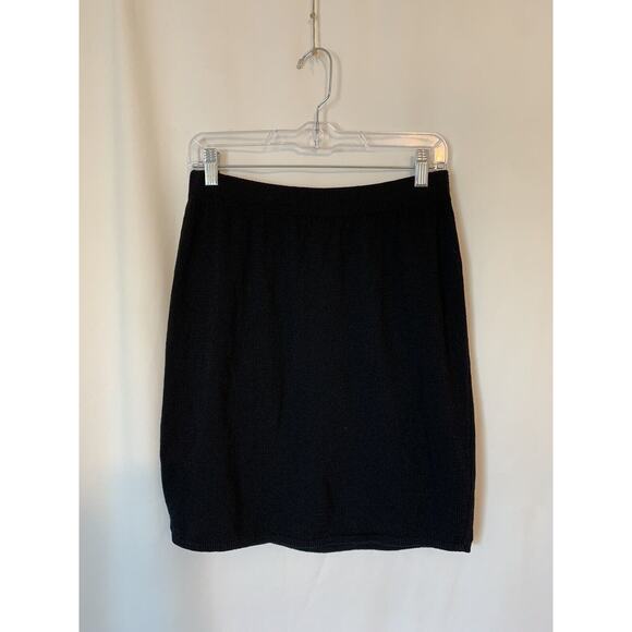St. John Collection Womens Skirt 8 Mini Short Black Stretch Bodycon - Picture 1 of 6